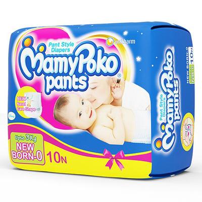 MamyPoko Pants Extra Absorb (NB-0) 10's - Diapers & Wipes