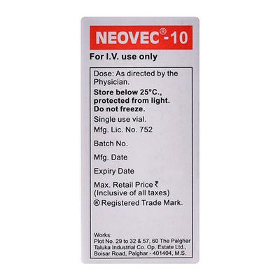 Neovec 10mg Injection 1's - Muscle Cramps/Spasticity-Mus