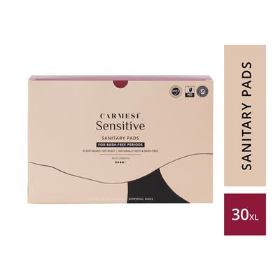 Carmesi Sensitive Sanitary Pads (XL) 30's - Sanitary Napkins