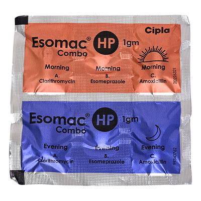 ESOMAC HP 1GM Combi Kit 6's - H.Pylori Infection