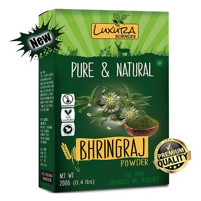 Luxura Sciences Pure & Natural Bhringraj Powder 200 gm - Hair Masks & Packs