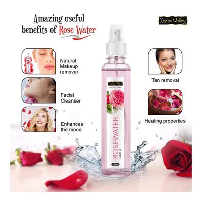 Indus Valley Facial Toner - Rosewater 250 ml - Personal Care (Ayush)