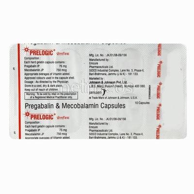 Prelogic Capsule 10'S - Neuropathic Pain-Dru