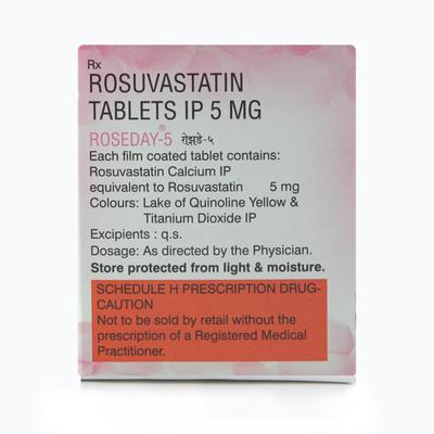 Roseday 5mg Tablet 10'S - High Cholesterol-Dys