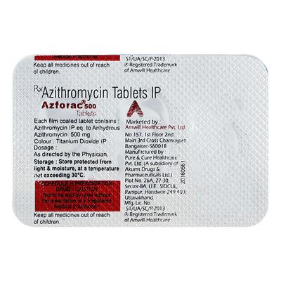 AZFORAC 500 Tablet 3's - Bacterial Infections-Mac