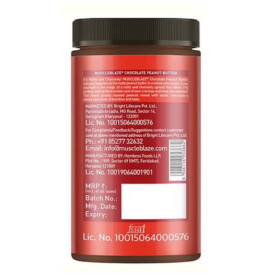 MuscleBlaze Chocolate Peanut Butter - Creamy 750 gm - Nutritional Bars