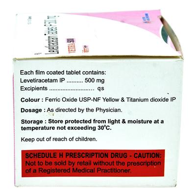 VETIRA 500 Tablet 10's - Epilepsy/Convulsion-Ant