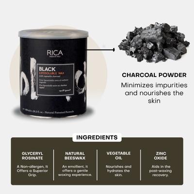 Rica Liposoluble Wax - Black 800 ml - Shaving & Hair Removal