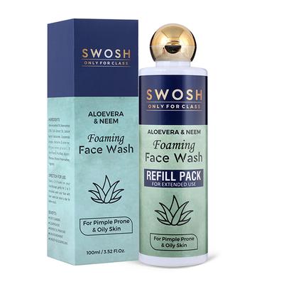 Swosh Foaming Face Wash - Aloevera & Neem 200 ml - Personal Care (Ayush)