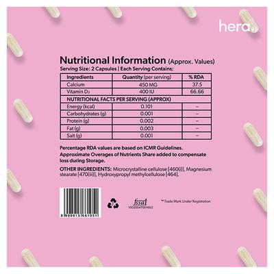 Hera Women Wellness Capsule Bundle (Women Multivitamin + Calcium Core + Omega One) - Multi-Vitamins