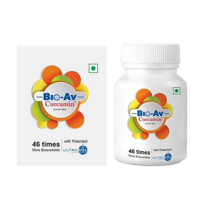 Bio-Av Curcumin 250 mg Veg Tablet 30's - Herbal Dietary Supplement