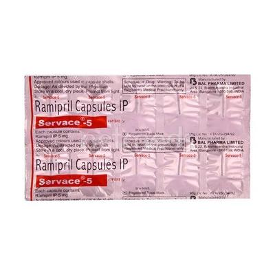 Servace 5mg Capsule 10'S - Hypertension-ACE