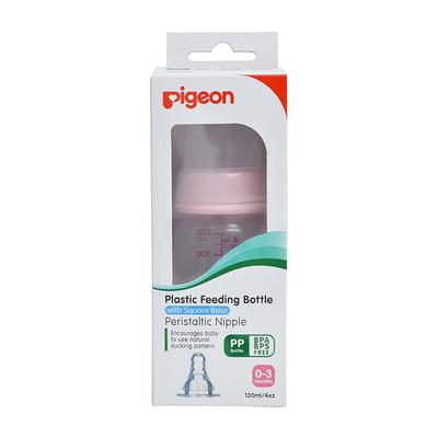 Pigeon Peristaltic Nursing Bottle Kpp Nipple (S) - Pink 120 ml - Feeding & Nursing