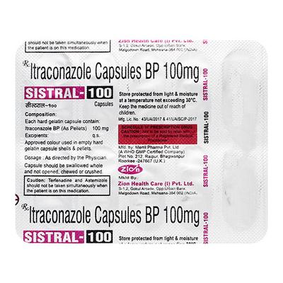 SISTRAL 100 Capsule 10's - Fungal Infections-Anf