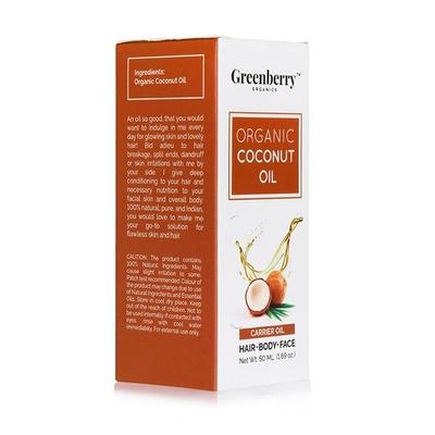 Greenberry Organics Organic Coconut Oil 50 ml - Hair Oils