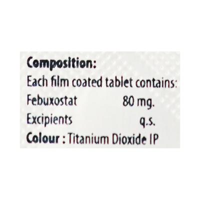 TRUFEBUX 80 Tablet 10's - Gout