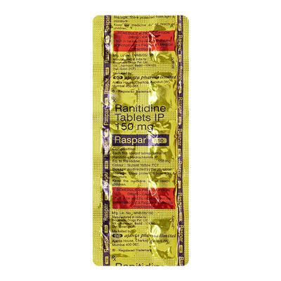 RASPAR 150mg Tablet 10's - Ulcer/Reflux/Flatulence-Aaa