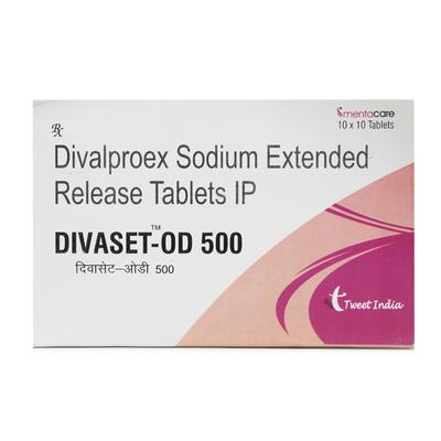 DIVASET OD 500mg Tablet 10's - Epilepsy/Convulsion-Ant