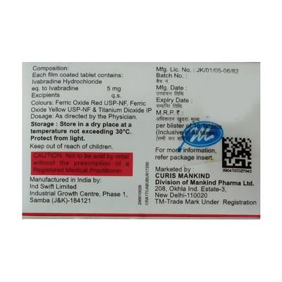 CORABRAD 5mg Tablet 10's - Angina