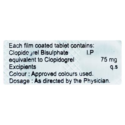 CLOPEART 75 Tablet 10's - Blood Clot-Ant
