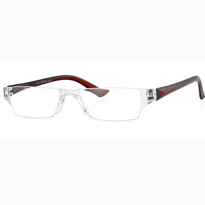 Klar Eye Rectangle Rimless K-511 Reading Glass - Brown, 3.25 Power - Men Eyeglasses