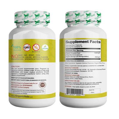 Organic Veda Fenugreek Veg Capsule 120's - Pure Herbs