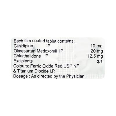 Cilidin Trio 20mg Tablet 10'S - Hypertension-Ana