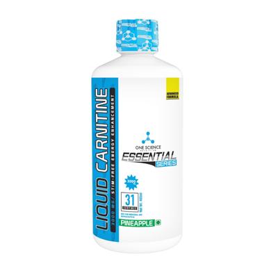 One Science Nutrition Essential Series Liquid Carnitine 3000 mg Drink - Pineapple 465 ml - Workout Essentials