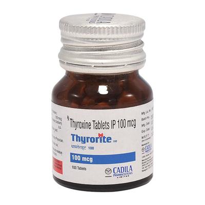 Thyrorite 100mcg Tablet 100'S - Hypothyroidism