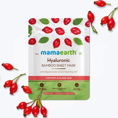 Mamaearth Bamboo Sheet Mask - Hyaluronic 1's - Masks & Peels