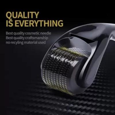 DRS Derma Roller System 540 Titanium Alloy Micro Needles (0.5 mm) - Black - Beard Rollers