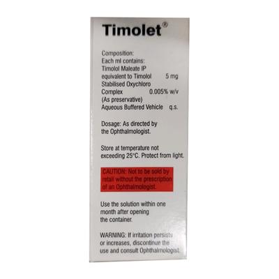 Timolet 0.50% Eye Drops 5ml - Glaucoma-Ant