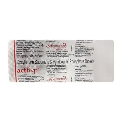 ACT Nvp 10/10mg Tablet 10'S - Vomitting/Emesis-Ant