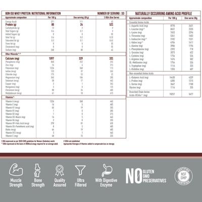 Integrace BON ISO Whey Protein Powder - Irish Chocolate 1 kg - Whey Proteins