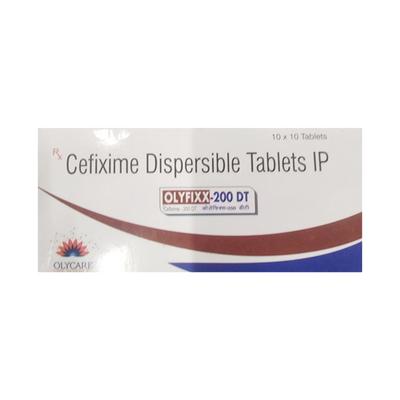 OLYFIXX DT 200 Dispersible Tablet 10's - Bacterial Infections-Cep