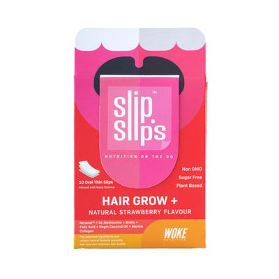 Slip Slips Hair Grow+ Slips - Natural Strawberry Flavour 10's - General Health