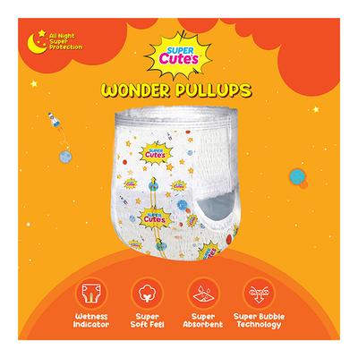 Super Cute's Wonder Pullups Diaper - (L) (8 - 14 kg) (Pack of 5 x 5's) - Diapers & Wipes