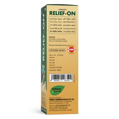 Torque Relief-On Pain Relief Oil (Pack of 3 X 100 ml) 1's - Pain Relief (Ayush)