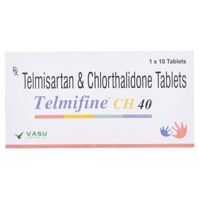 Telmifine CH 40/12.5mg Tablet 10'S - Hypertension-Ang