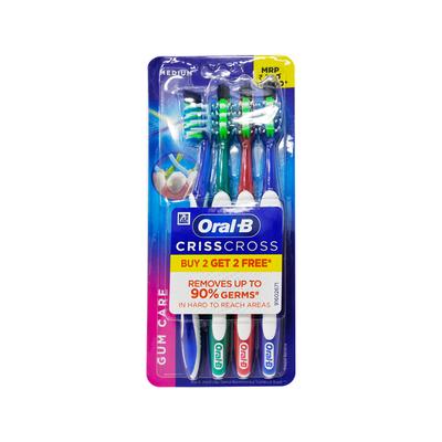 Oral-B CrissCross Gum Care Toothbrush - Medium (Buy 2 Get 2 Free) - Toothbrushes