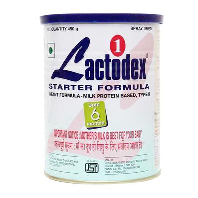 Lactodex 1 Starter Formula (Upto 6 Months) 450 gm - Baby And Infant Supplements