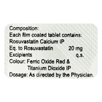 Zyrose 20Mg Tablet 10's - High Cholesterol-Dys
