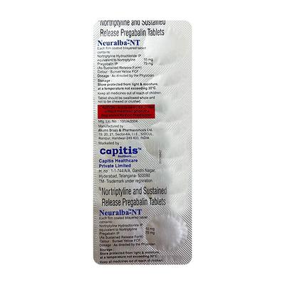NEURALBA NT Tablet 10's - Neuropathic Pain-Dru