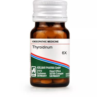Adel Thyreoidinum. 6X (4 grain) Tablet 20 gm - Triturations (Homeo Tablets)