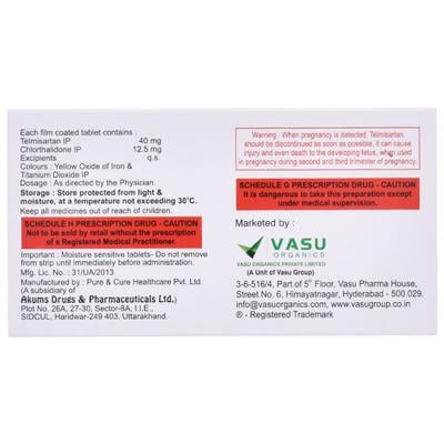 Telmifine CH 40/12.5mg Tablet 10'S - Hypertension-Ang