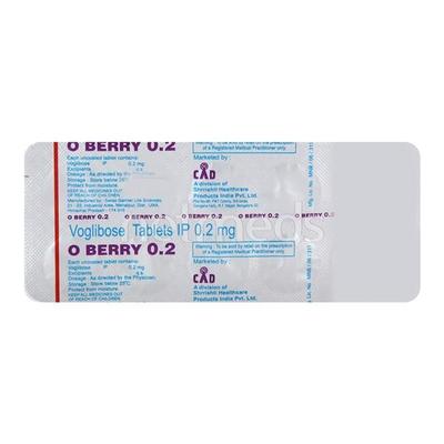 O Berry 0.2mg Tablet 10'S - Diabetes-Ant