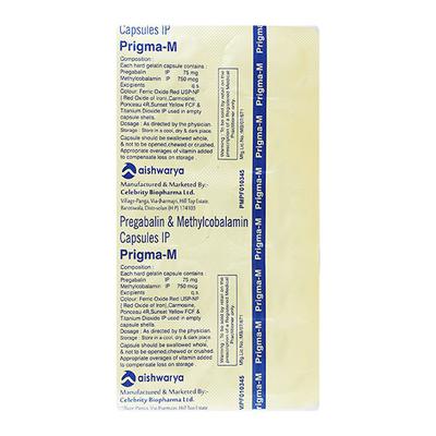 PRIGMA M Capsule 10's - Neuropathic Pain-Dru