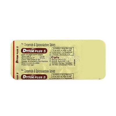 Dytor Plus 5mg Tablet 10'S - Hypertension-Diu