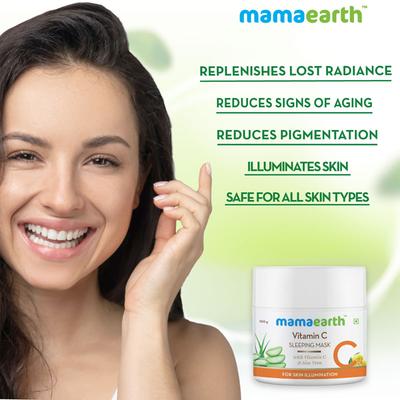Mamaearth Sleeping Mask - Vitamin C 100 gm - Masks & Peels