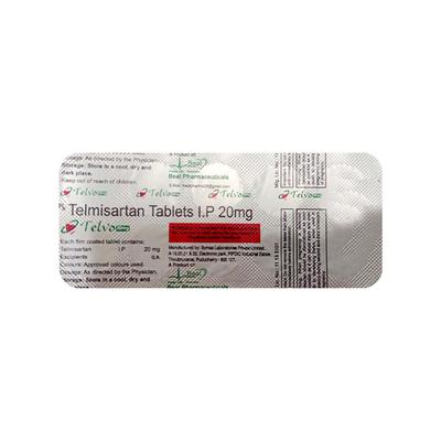 TELVO 20mg Tablet 10's - Hypertension-Ang